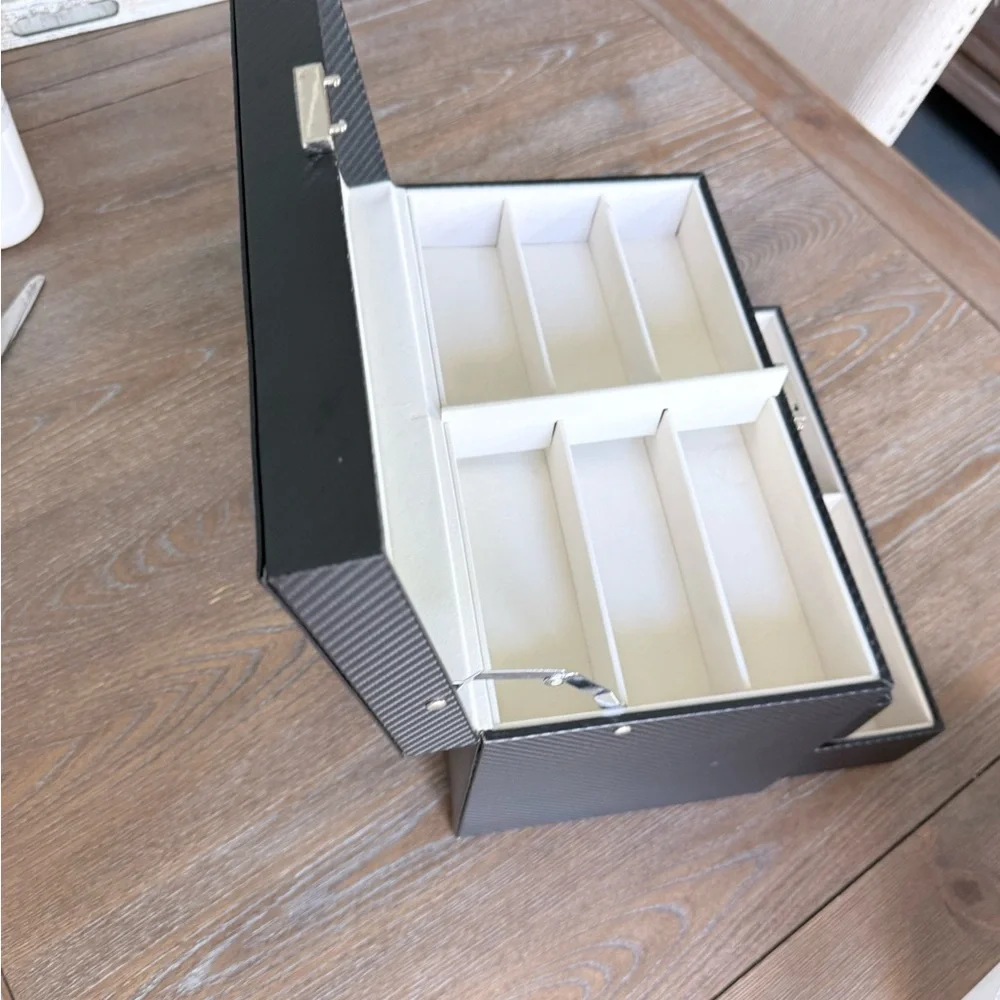 Classic Black 3-Tier Jewelry/ Sunglasses Organizer Box